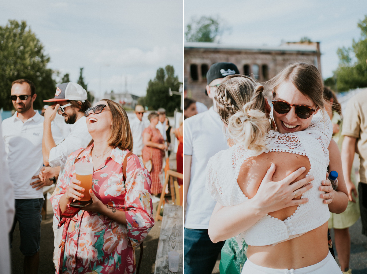 wedding photographer street art old warehouse 