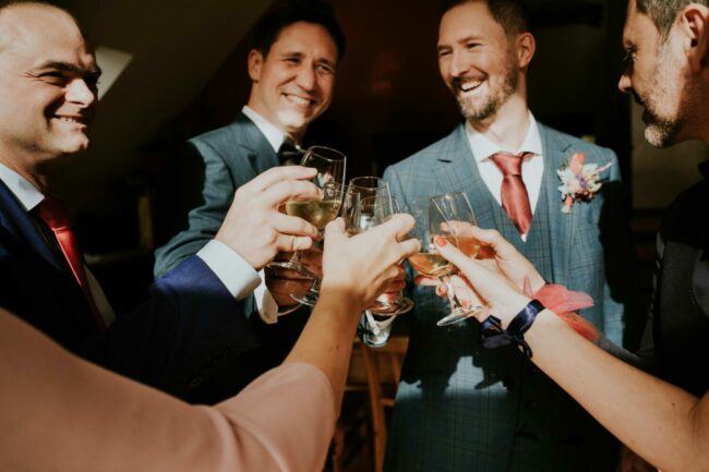 Gay wedding photographer France capturing intimate ceremony Orangerie du Manoir