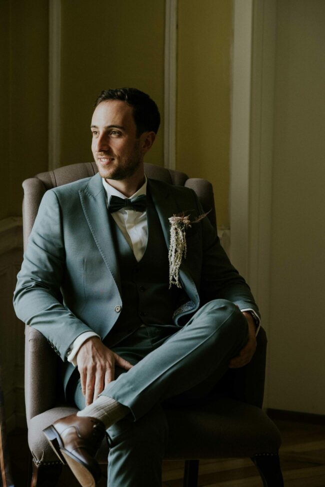 groom getting ready editorial photography